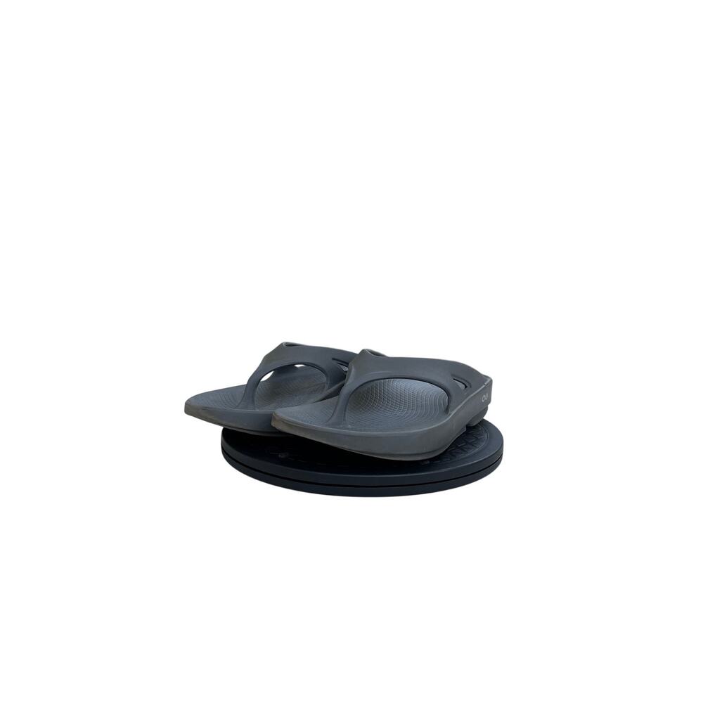 Oofos OOriginal Recovery Sandals Womens 8 Mens 6 Slate Grey Flip Flops Thong - Picture 2 of 5